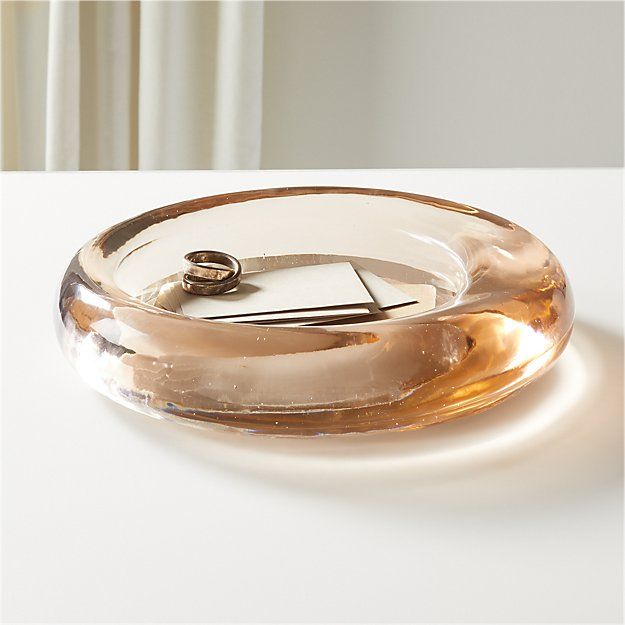 BANGLE DIRTY ROSE LOW GLASS BOWL thumbnail 6