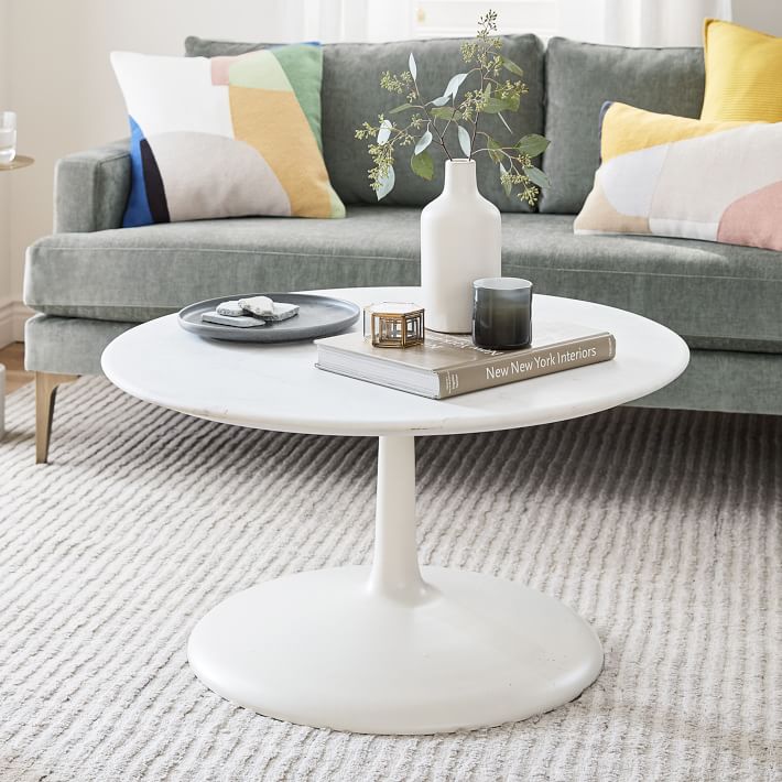 Liv Coffee Table White Marble thumbnail 2