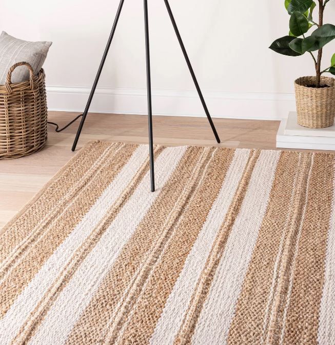 Riverton Hand Woven Striped Area Rug-5'x7' thumbnail 3