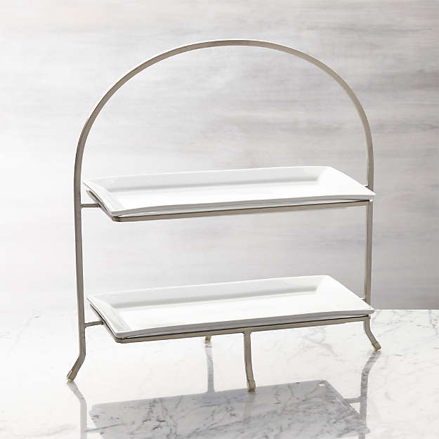 Cambridge 2-Tier Server with Plates thumbnail 2