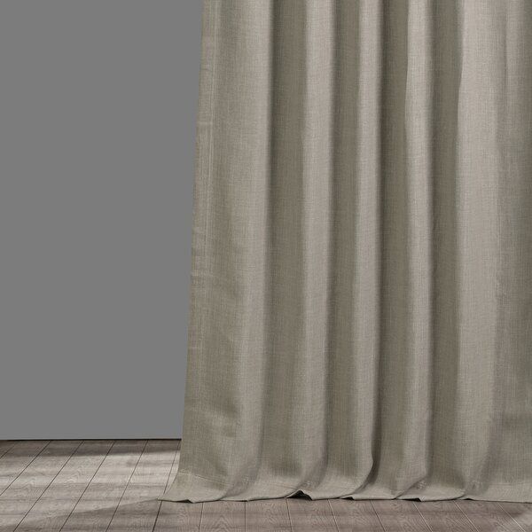Clem Solid Blackout Rod Pocket Single Curtain Panel thumbnail 3