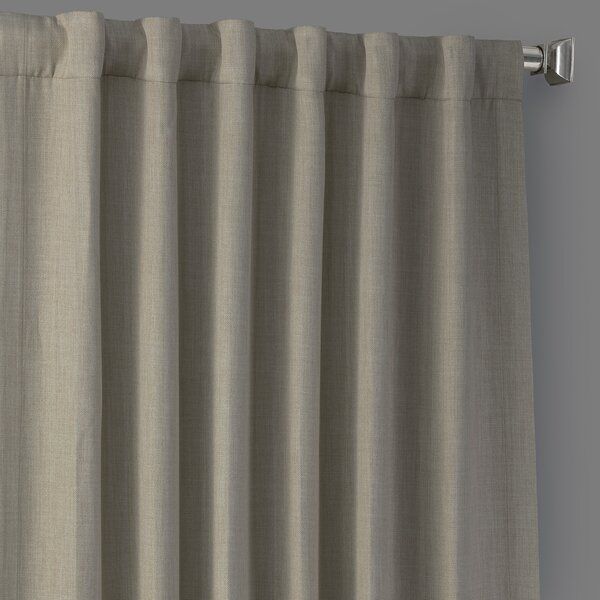 Clem Solid Blackout Rod Pocket Single Curtain Panel thumbnail 4