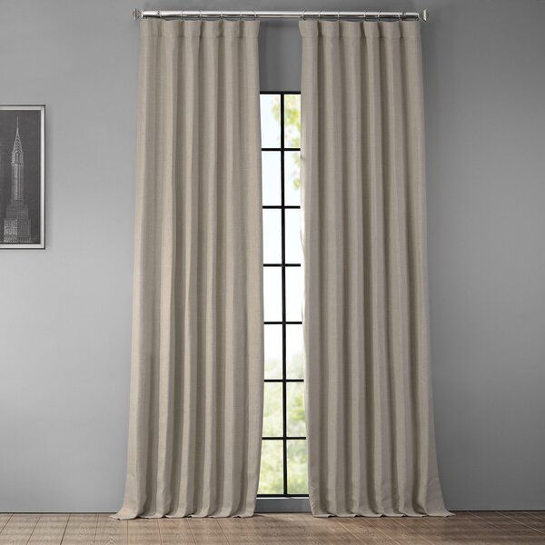 Clem Solid Blackout Rod Pocket Single Curtain Panel thumbnail 6
