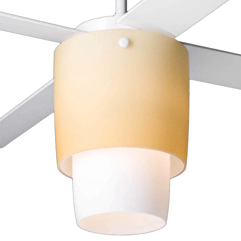 Modern Fan Halo Gloss White LED Ceiling Fan thumbnail 2