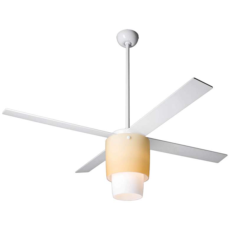Modern Fan Halo Gloss White LED Ceiling Fan thumbnail 3
