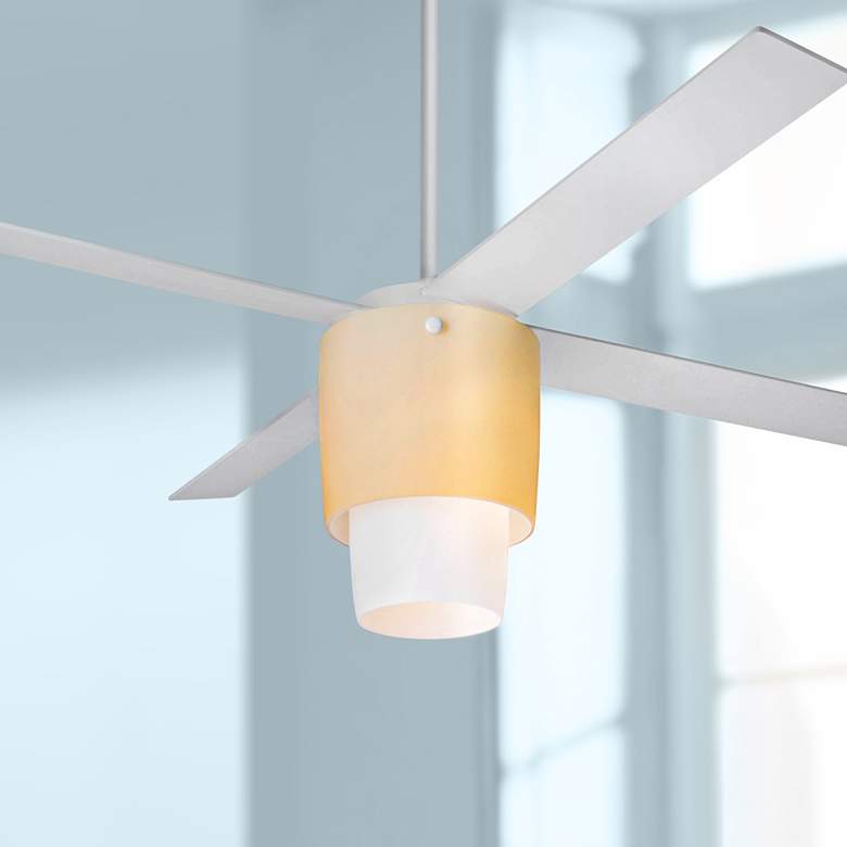Modern Fan Halo Gloss White LED Ceiling Fan thumbnail 4