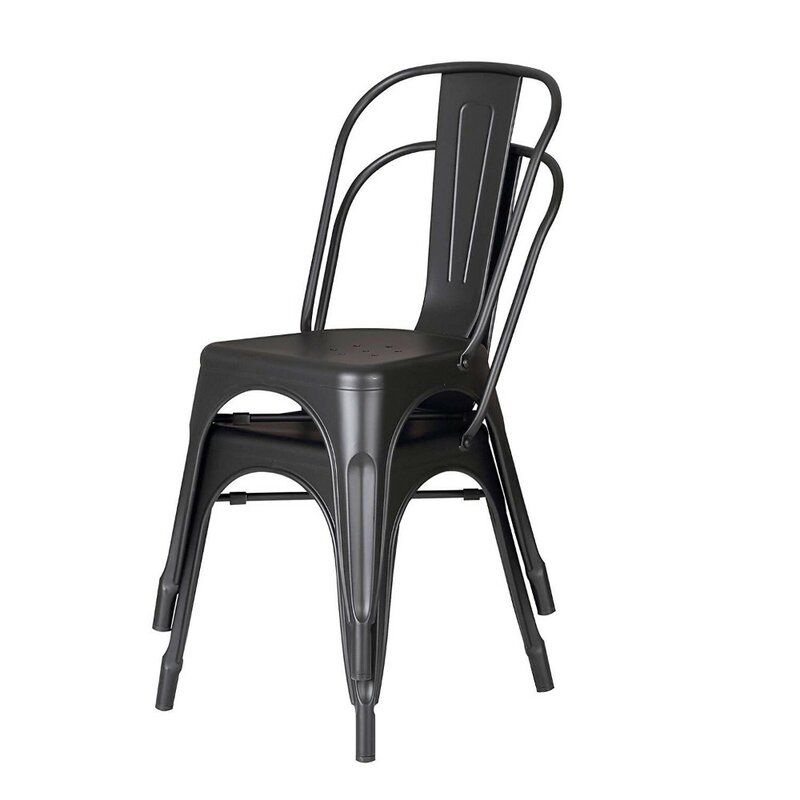 Brien Metal Slat Back Side Chair thumbnail 4