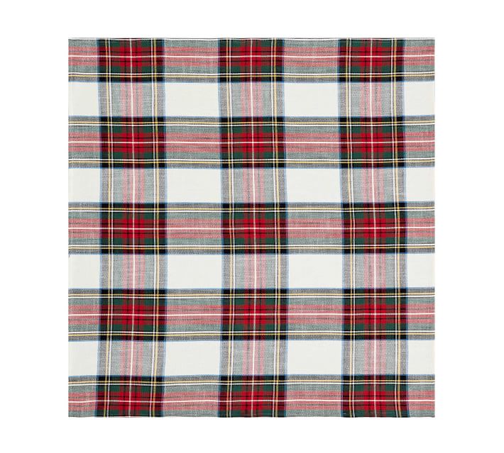 Stewart Plaid Cotton Table Throw thumbnail 3