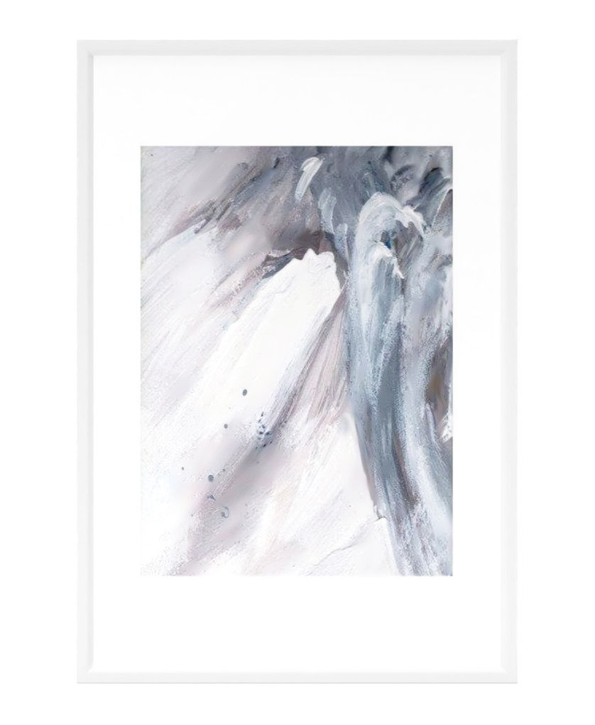 Crashing Waves Framed Art Print With Frame thumbnail 2