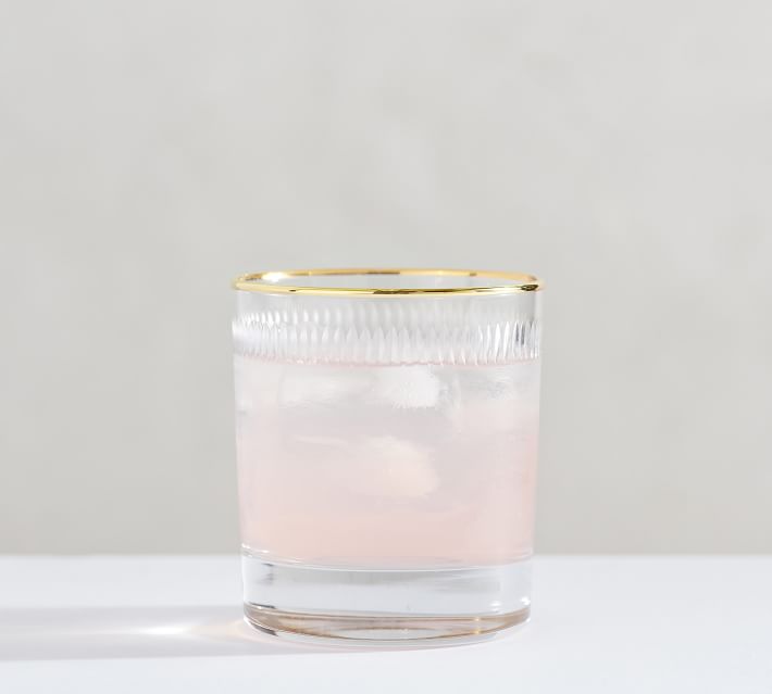 Etched Gold Rim Glassware Collection thumbnail 2