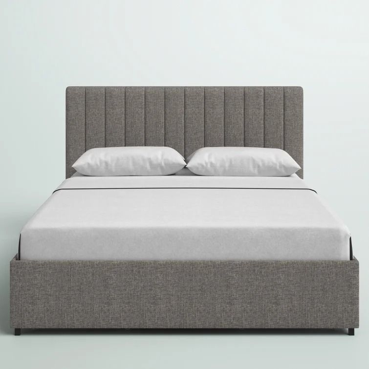 Gaylen Upholstered Low Profile Storage Platform Bed-Queen thumbnail 3