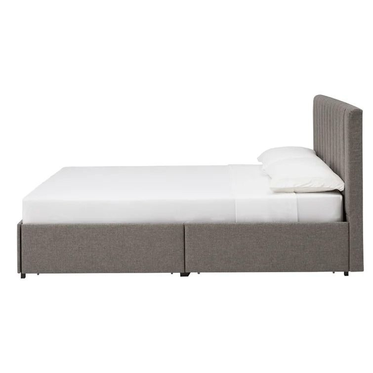 Gaylen Upholstered Low Profile Storage Platform Bed-Queen thumbnail 4