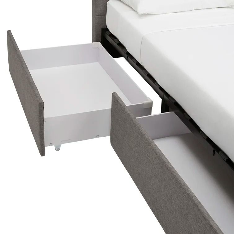 Gaylen Upholstered Low Profile Storage Platform Bed-Queen thumbnail 6