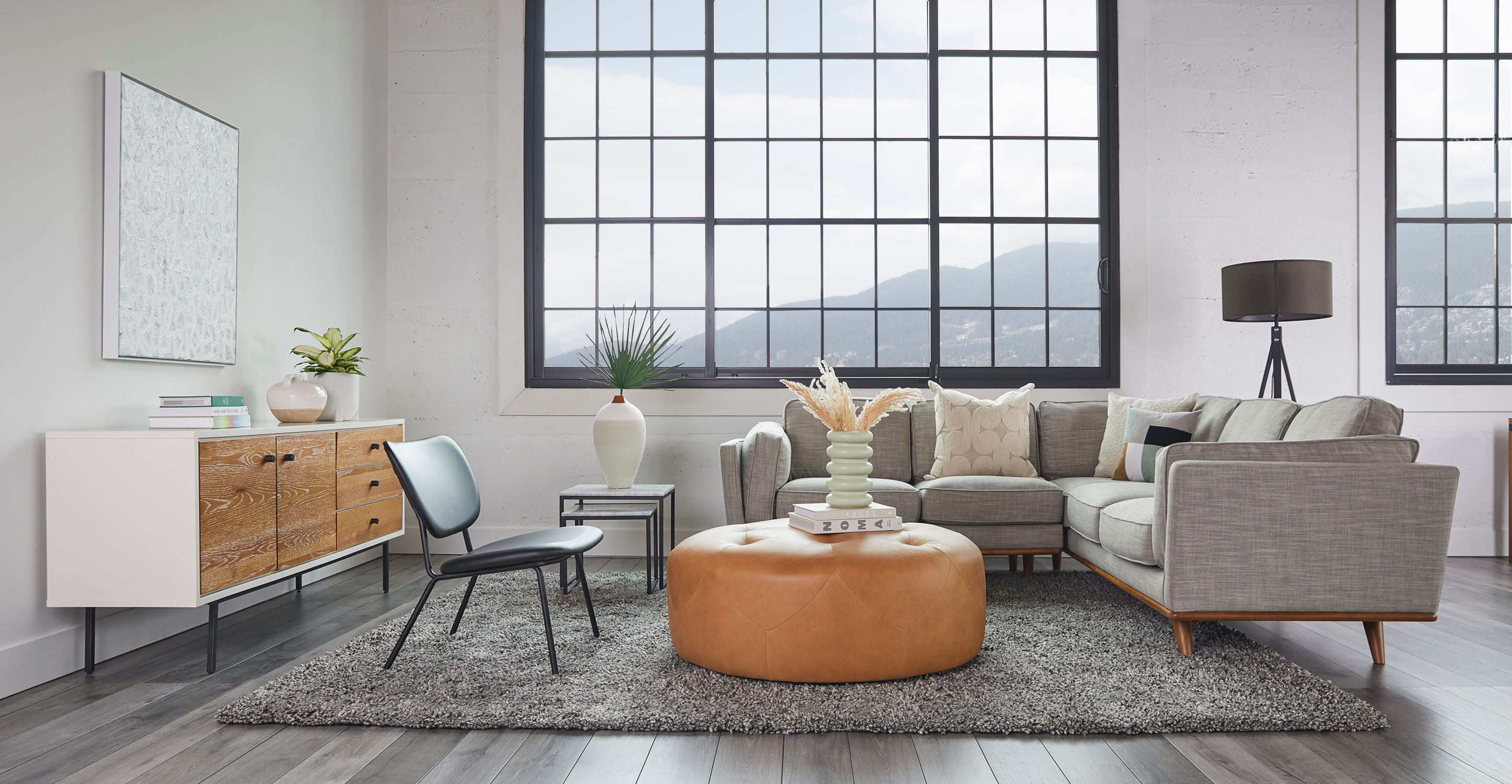 Timber Rain Cloud Gray Corner Sectional thumbnail 12