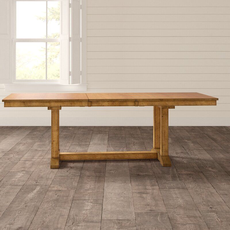 Ian Extendable Solid Wood Dining Table thumbnail 3