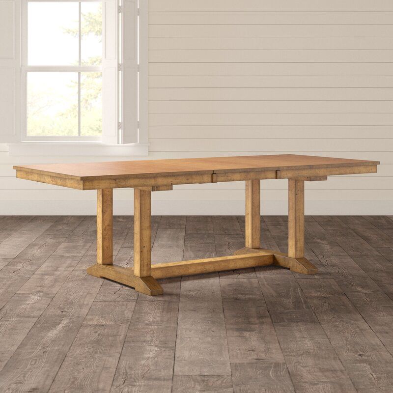 Ian Extendable Solid Wood Dining Table thumbnail 4