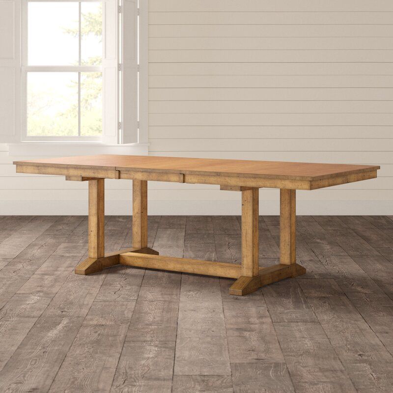 Ian Extendable Solid Wood Dining Table thumbnail 5