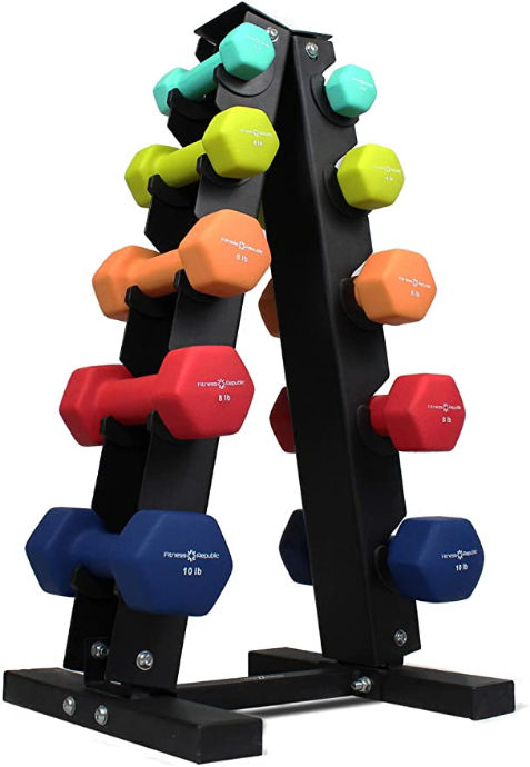 Fitness Republic Solid Steel Dumbbell Rack Holder thumbnail 2