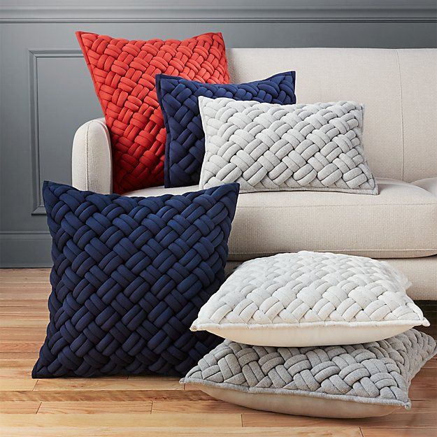 JERSEY INTERKNIT NAVY PILLOW thumbnail 3