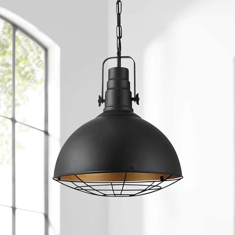 Eglo Cannington Matte Black Pendant Light thumbnail 2