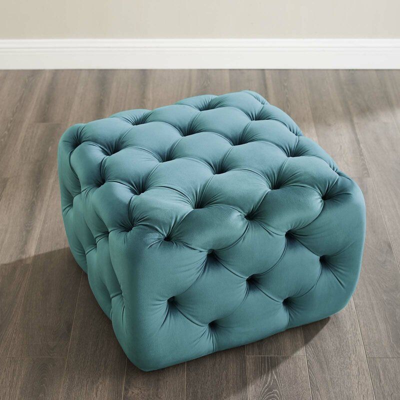 Kimberley Tufted Pouf Ottoman thumbnail 3