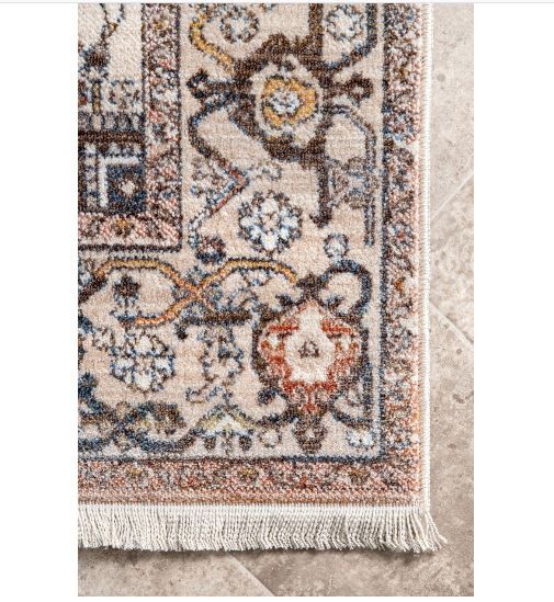 Light Brown Tribal MedallionArea Rug-6'7"x9' thumbnail 3
