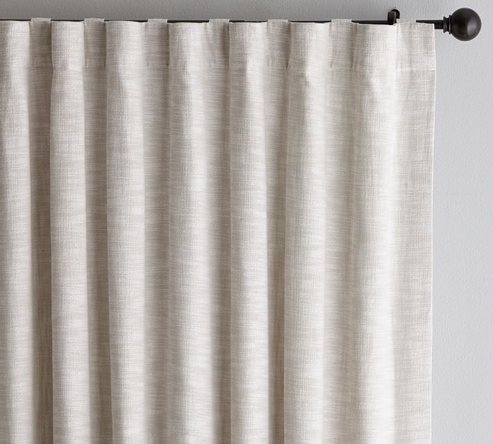 Seaton Textured Cotton Curtain-50''x180'' thumbnail 2