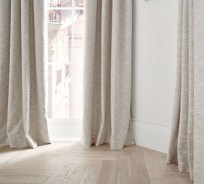 Seaton Textured Cotton Curtain-50''x180'' thumbnail 3