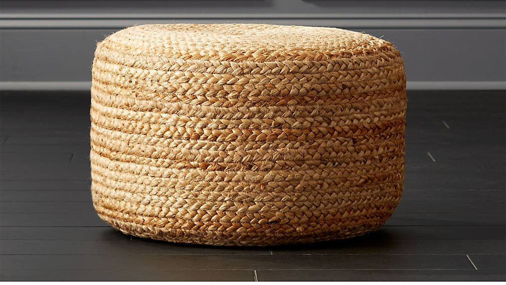 BRAIDED JUTE POUF thumbnail 2