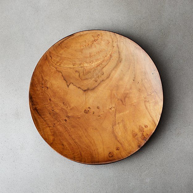 PACIFIC TEAK WOOD APPETIZER PLATE thumbnail 12