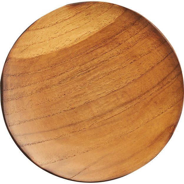 PACIFIC TEAK WOOD APPETIZER PLATE thumbnail 9