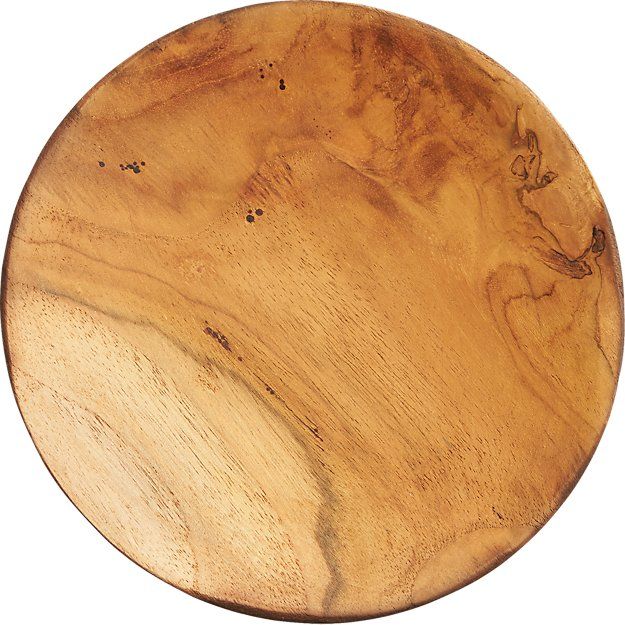PACIFIC TEAK WOOD APPETIZER PLATE thumbnail 10