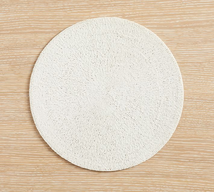 Beaded Cotton Round Placemat thumbnail 2