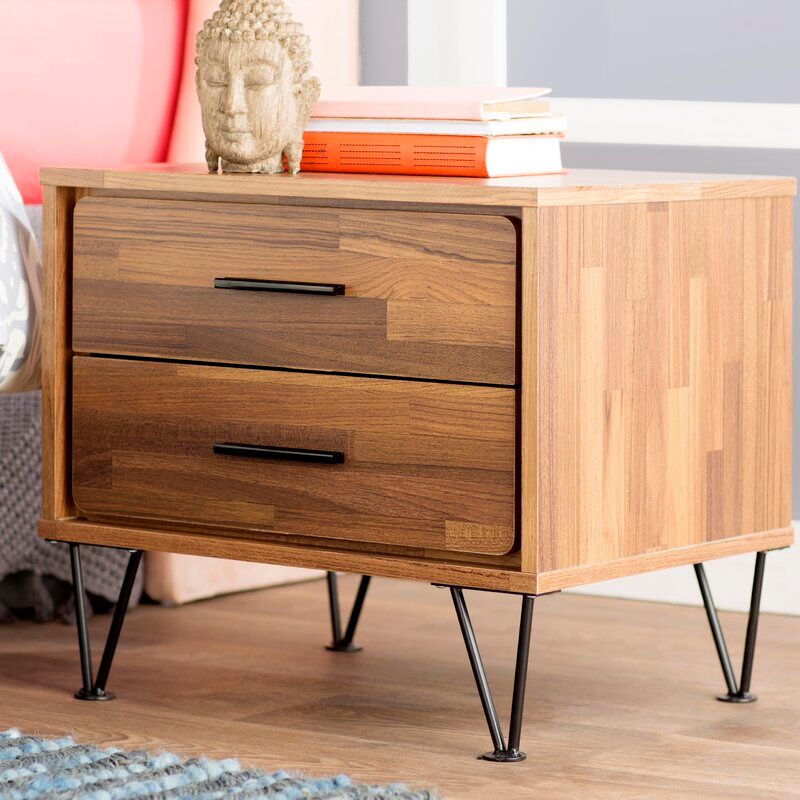 Wolfe 2 Drawer Nightstand thumbnail 4