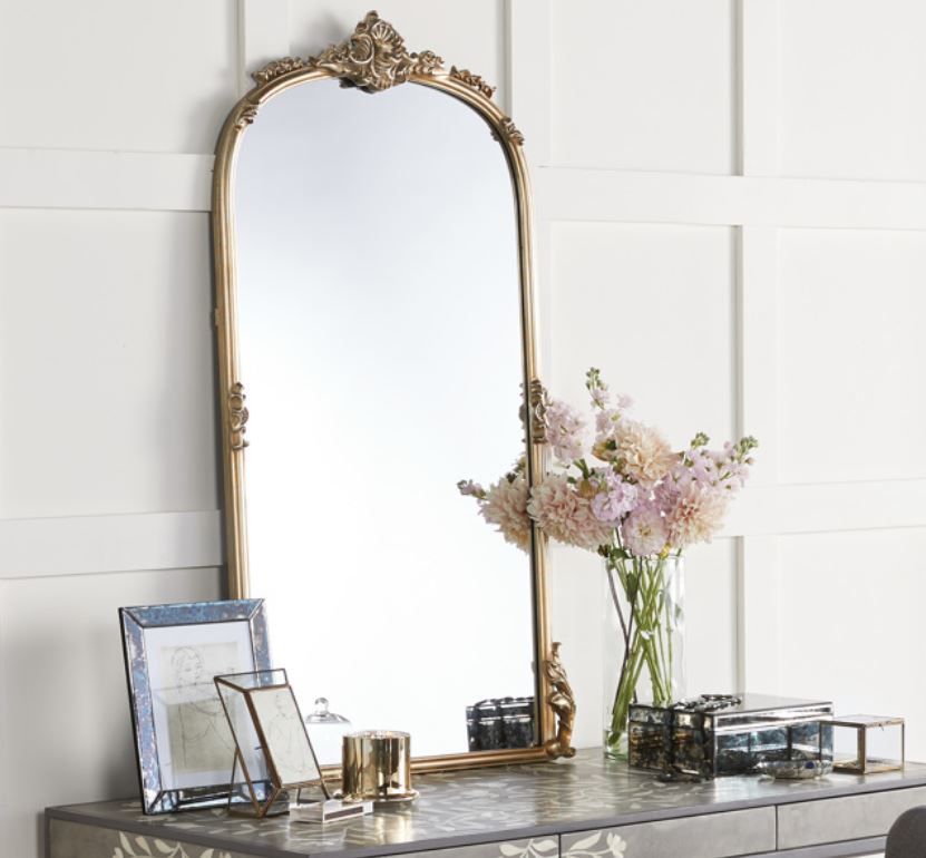 amelie mirror in gold thumbnail 2