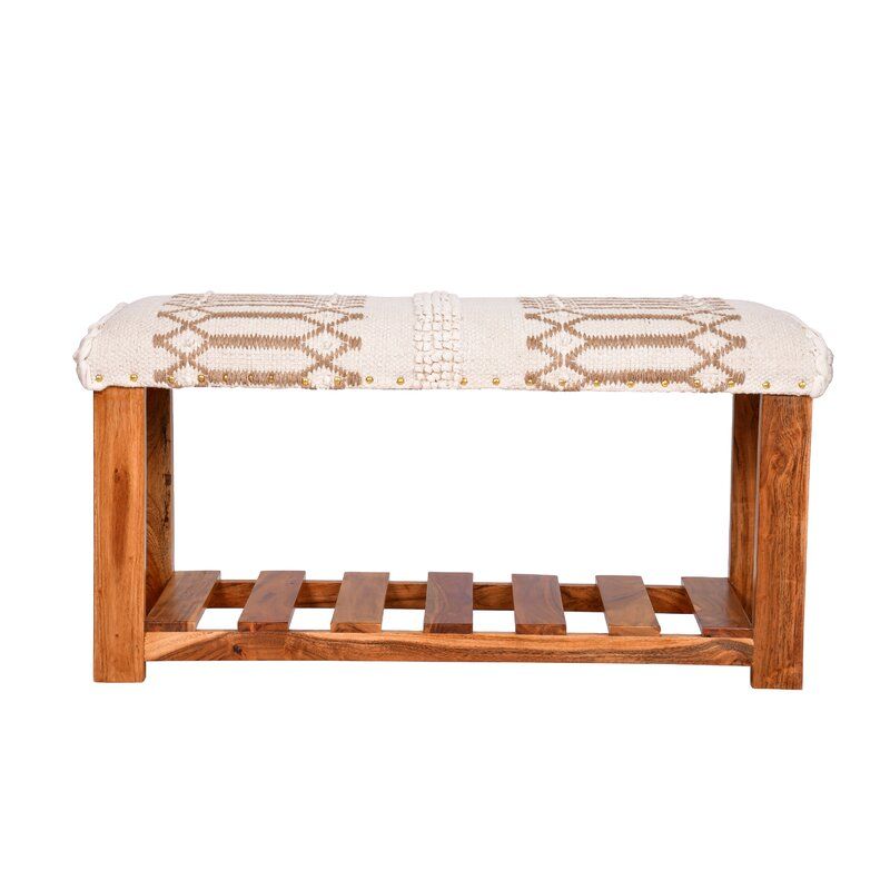 Upholstered Shoe Storage Bench thumbnail 2