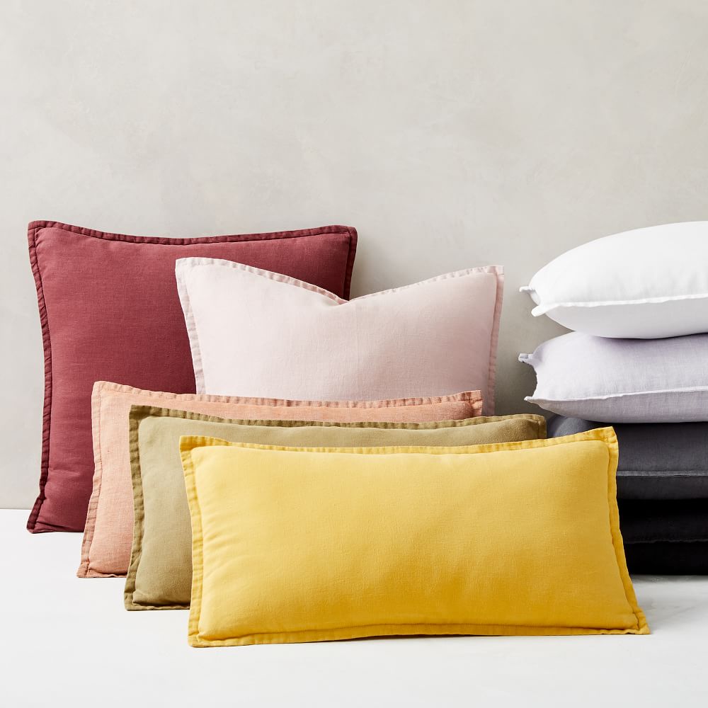 European Flax Linen Pillow Covers No Insert-20"x20" thumbnail 3