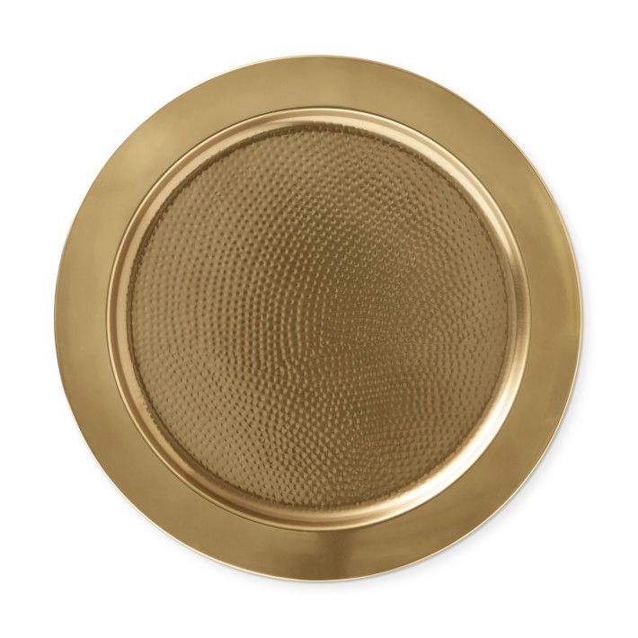 Antique Brass Charger Plate thumbnail 3