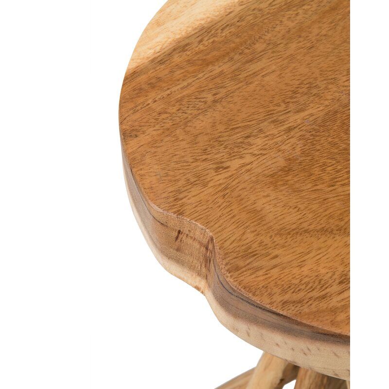 Aloysius Solid Wood Pedestal End Table thumbnail 4