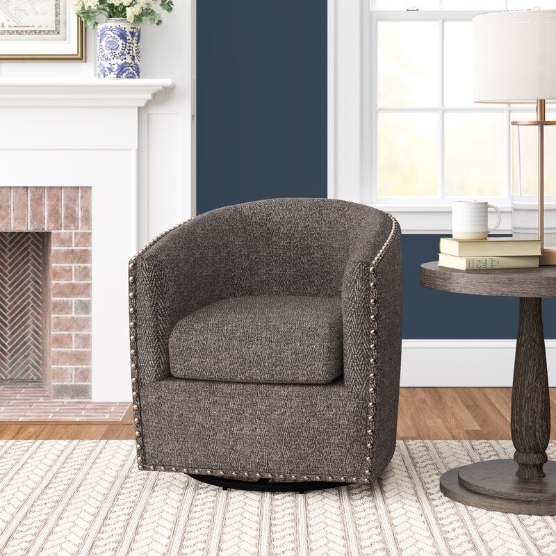 Leominster Swivel 19.5 Barrel Chair thumbnail 4