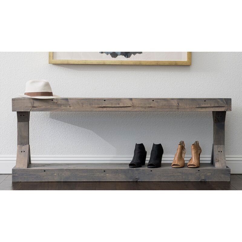 Oleary Wood Shoe Storage Bench thumbnail 4
