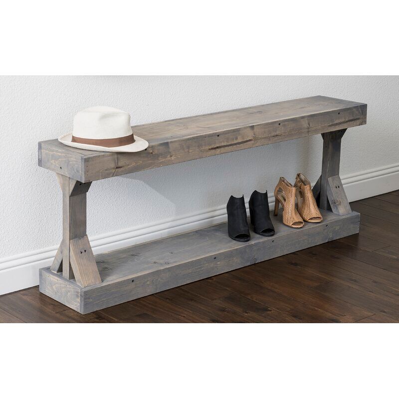 Oleary Wood Shoe Storage Bench thumbnail 5