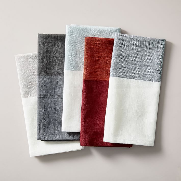 Center Stripe Cotton Woven Napkins Set of 4 thumbnail 2