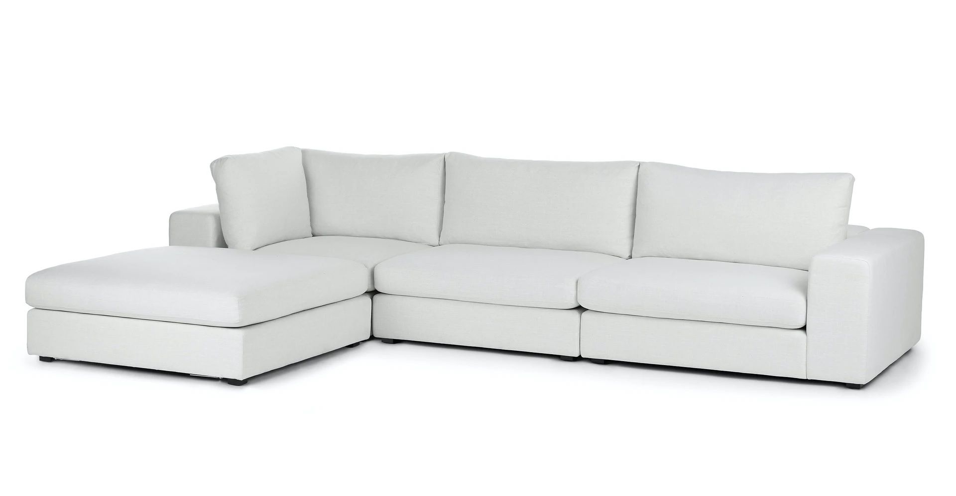 Beta Quartz White Left Modular Sectional thumbnail 2
