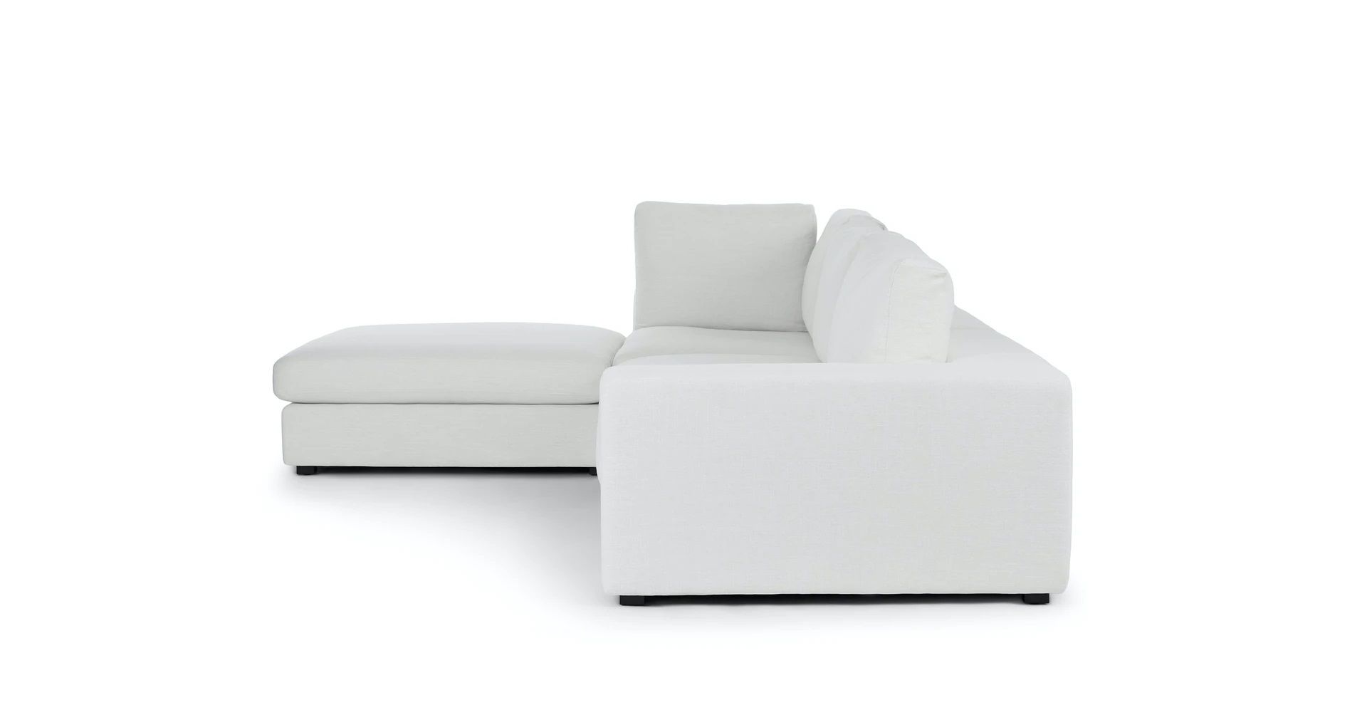 Beta Quartz White Left Modular Sectional thumbnail 3