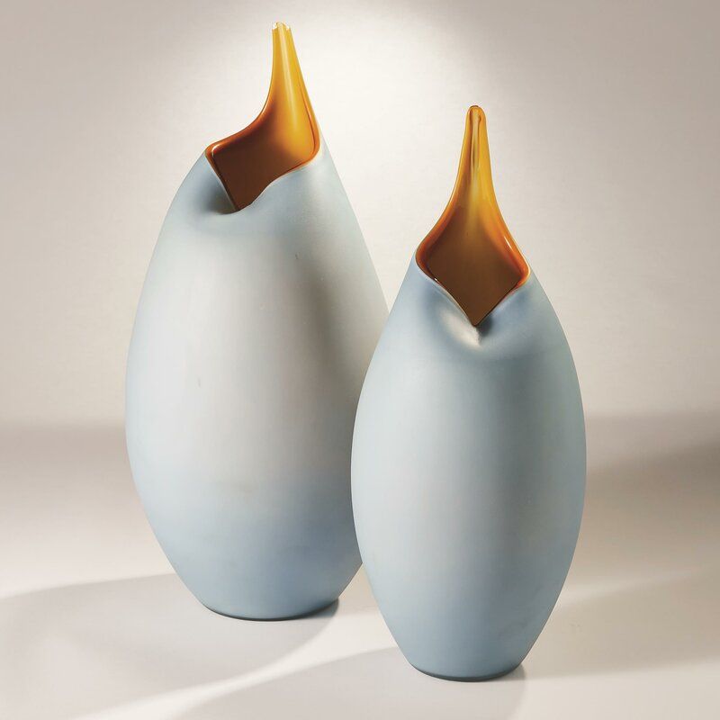 Blue Glass Table Vase thumbnail 2