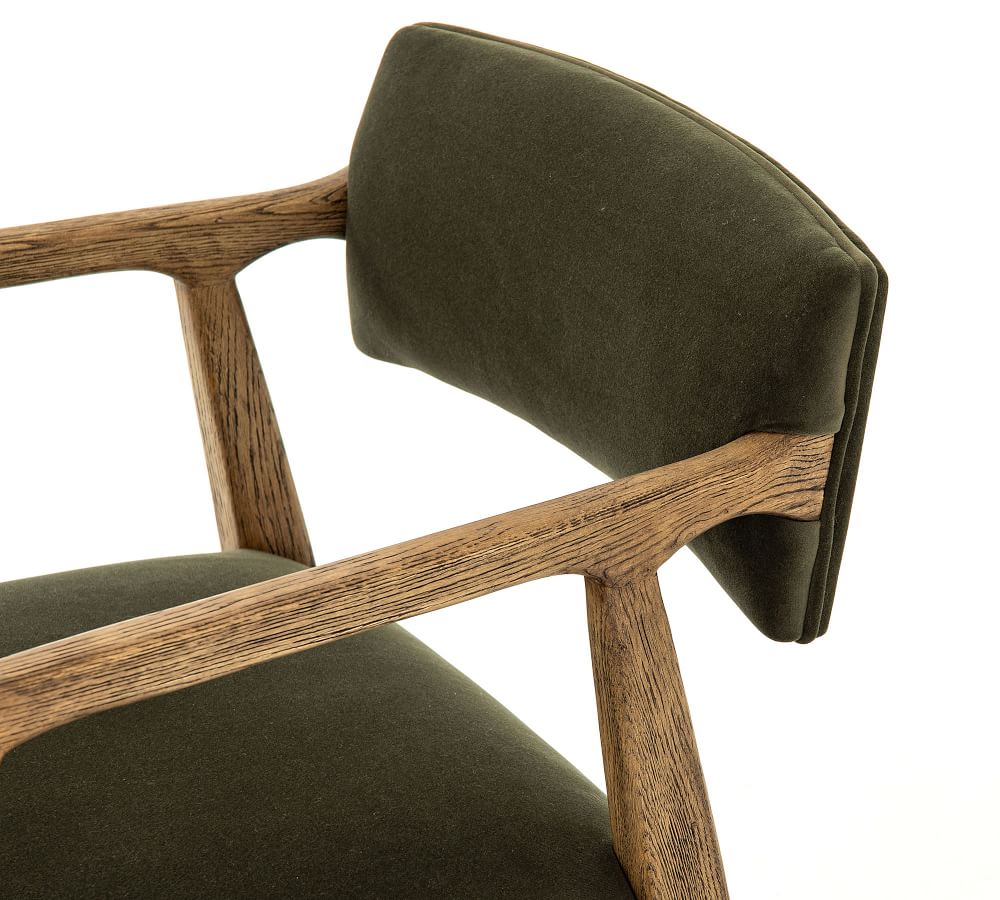 Belden Velvet Swivel Desk Chair thumbnail 4