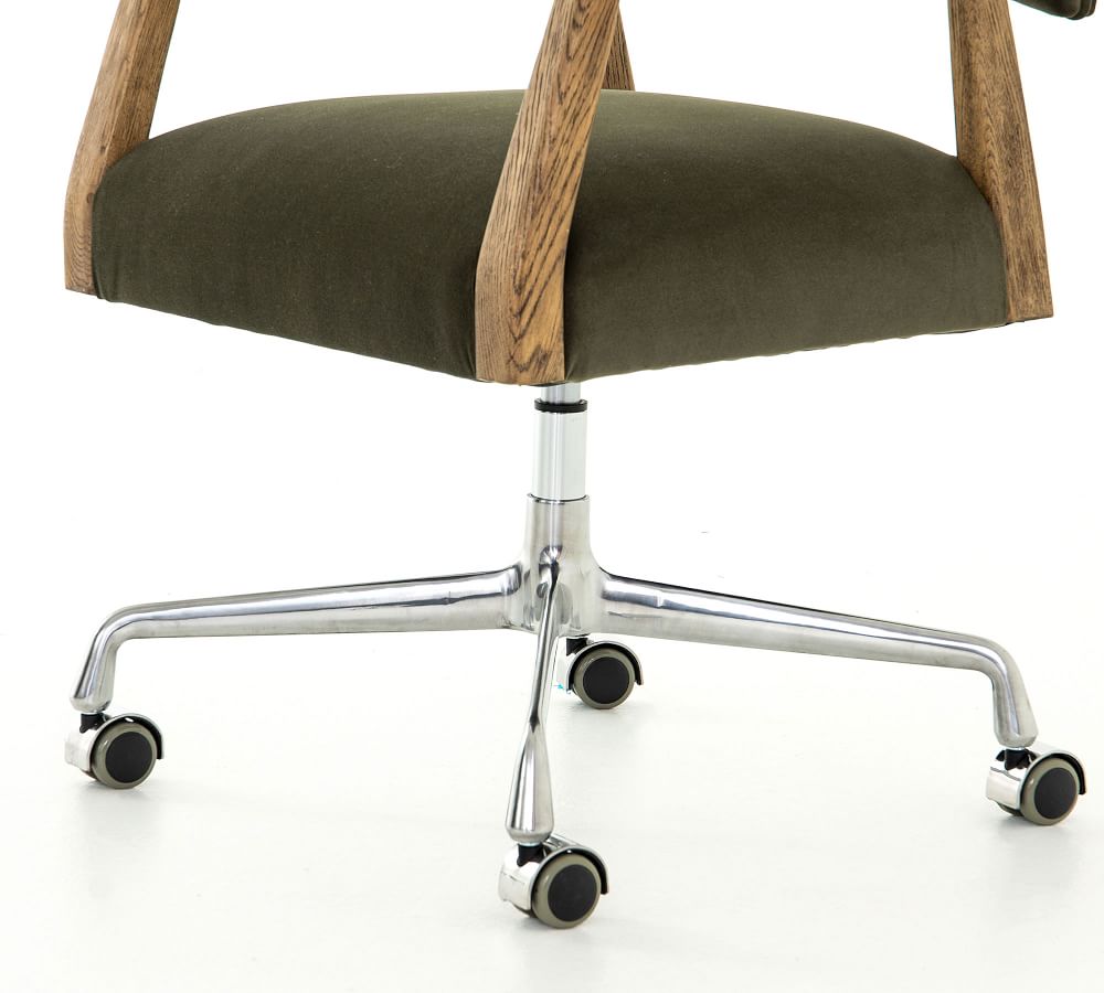 Belden Velvet Swivel Desk Chair thumbnail 5