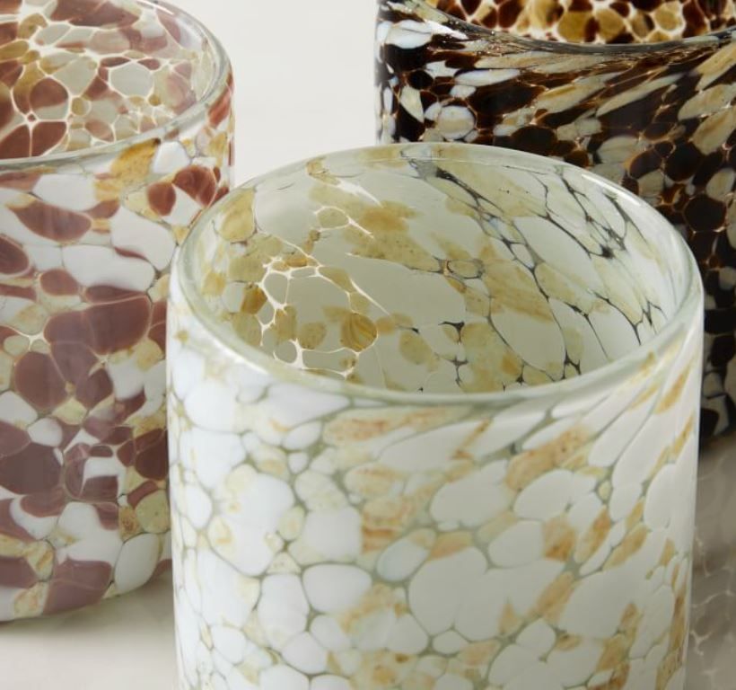 Speckled Mexican Glass Votives thumbnail 3