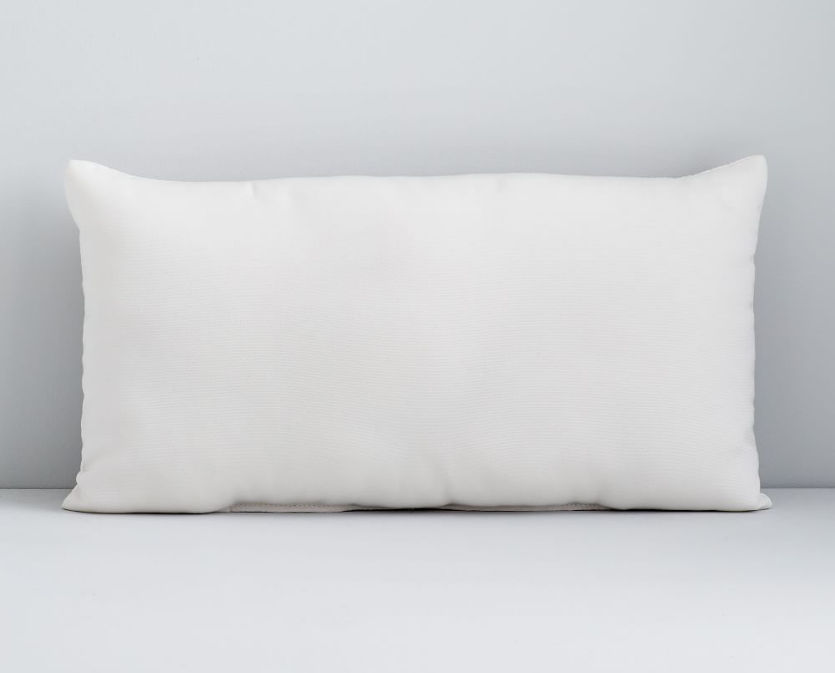 Sunbrella Indoor Outdoor Canvas Lumbar Pillow With insert 21x12 thumbnail 2